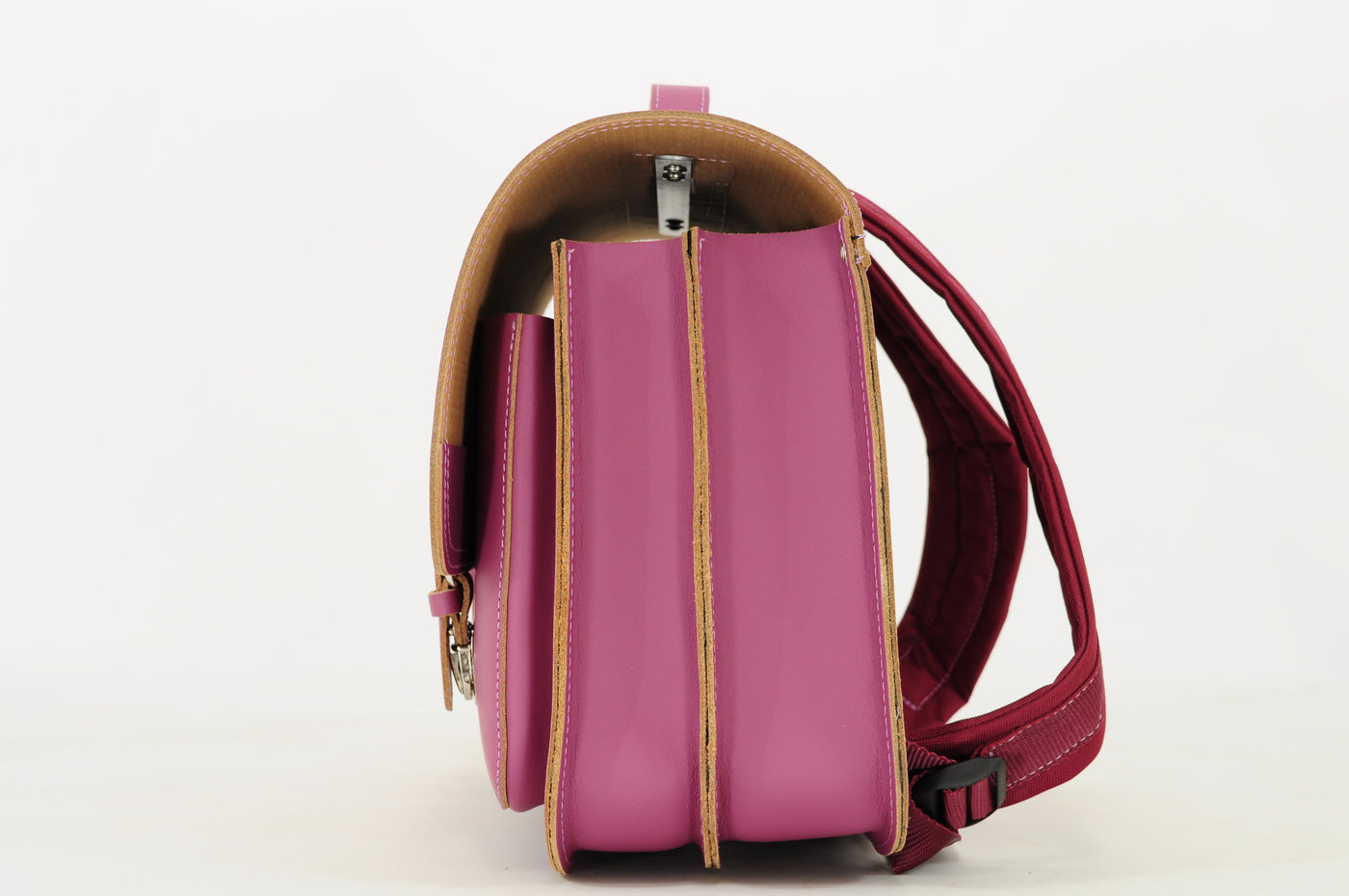 Own Stuff | lederen boekentas classic tennis plum