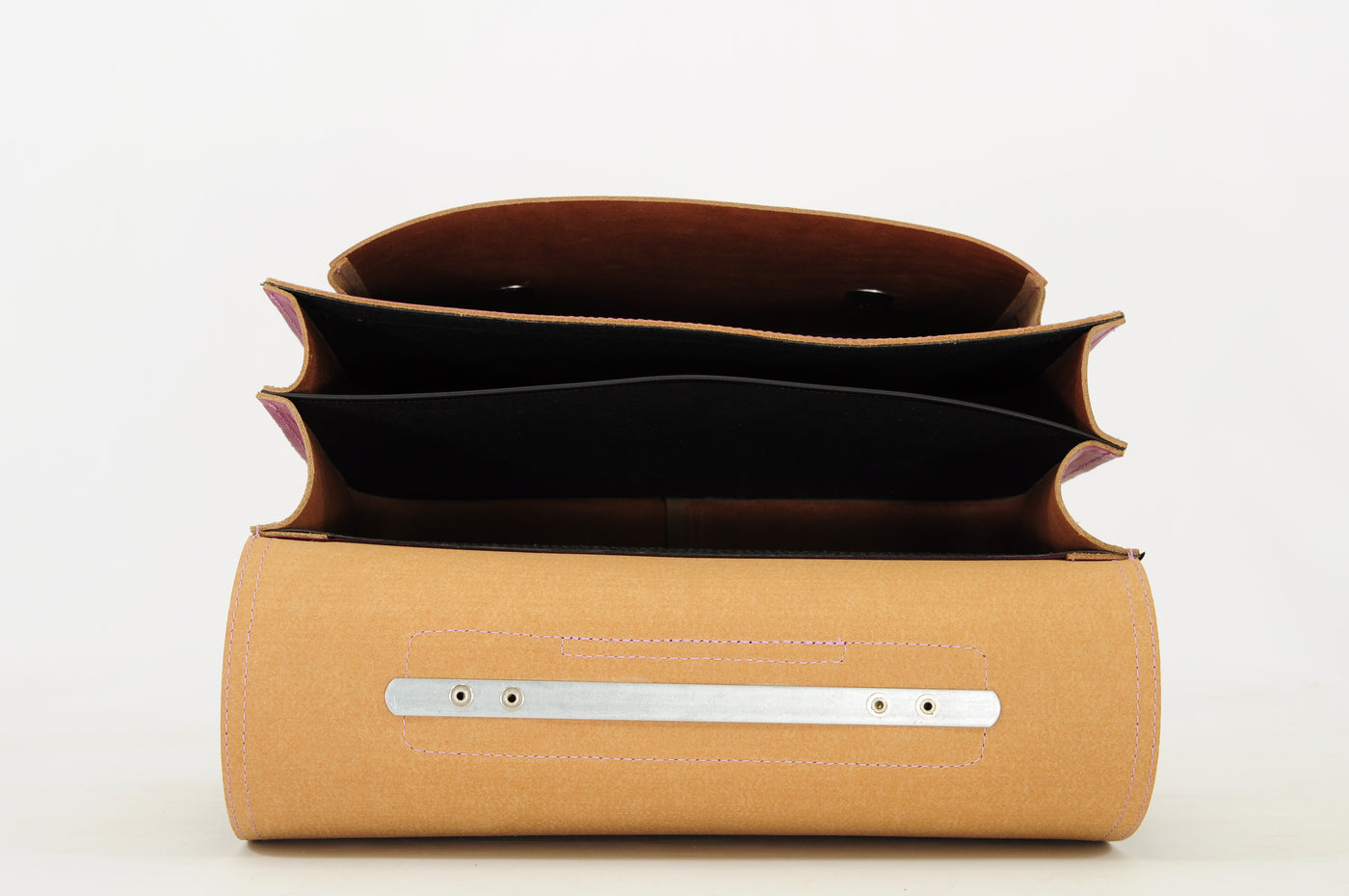 Own Stuff | lederen boekentas classic tennis plum