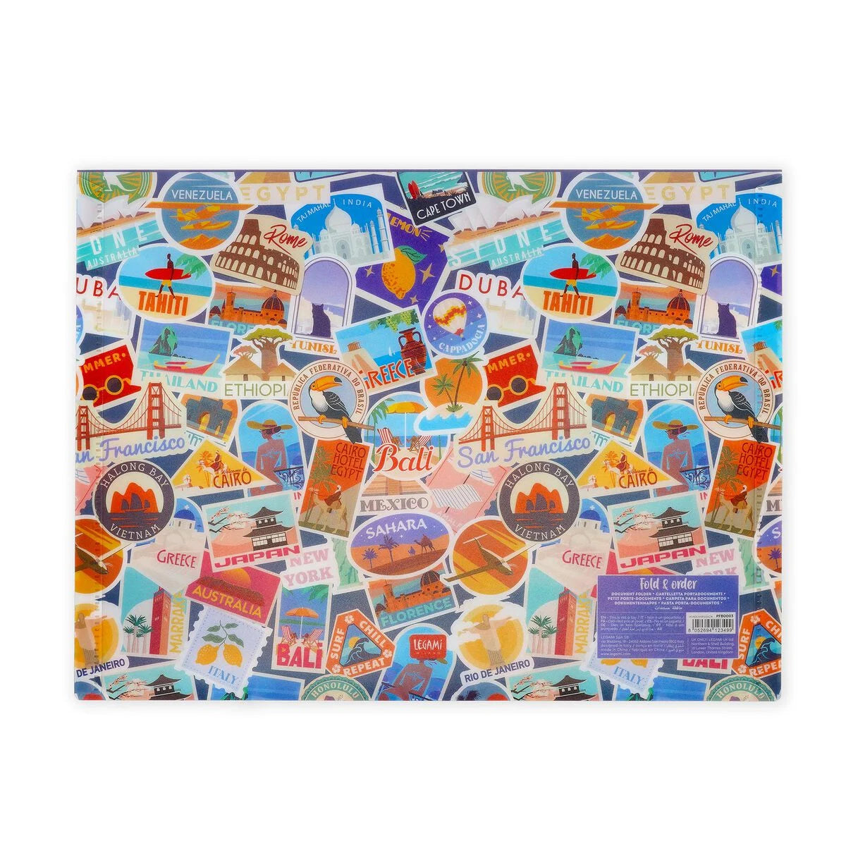 Legami | documentmap fold & order travel stickers