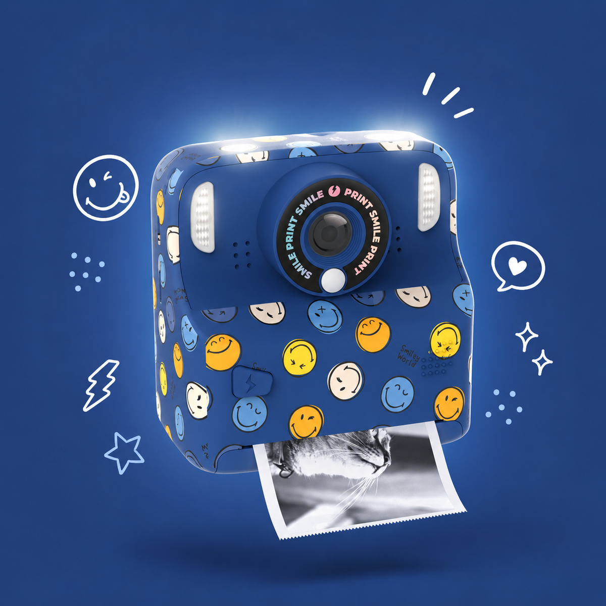 MOB | camera pixismiley smiley world blue