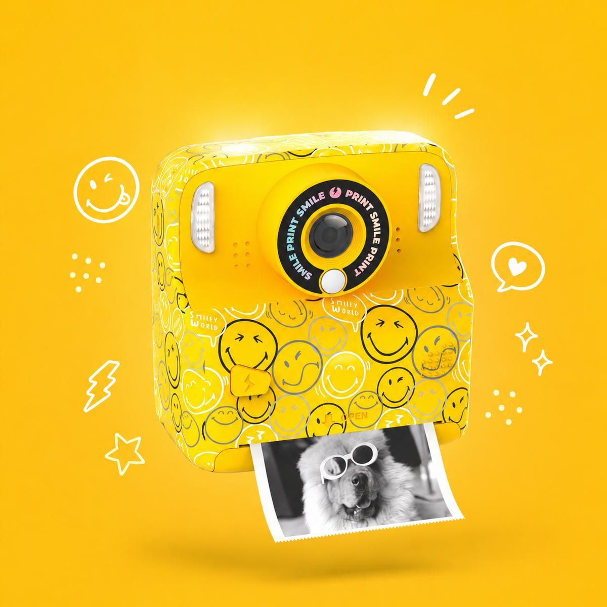 MOB | camera pixismiley smiley world yellow