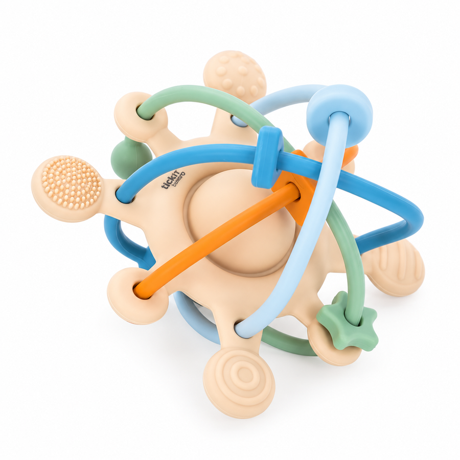 Tickit | silisoft fidget - rammelaar neutrale tinten