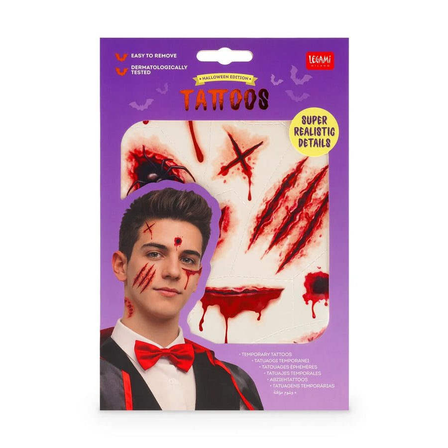 Legami tijdelijk tattoo halloween scar creepy - tijdelijke tattoo