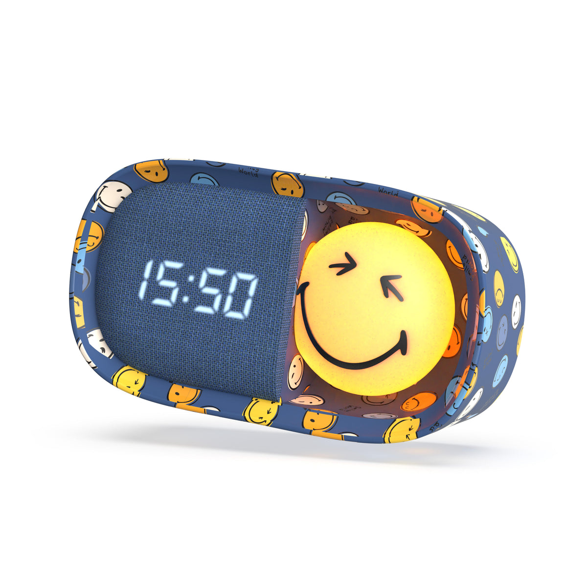 MOB | dreamy clock smiley world blue