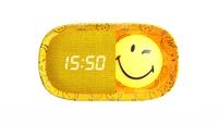 MOB | dreamy clock smiley world yellow