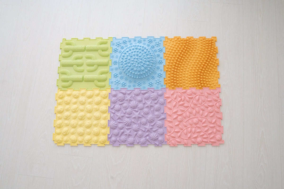 Sense2Play Puzzelmat Sensorisch Pastels +0m 6-tegels