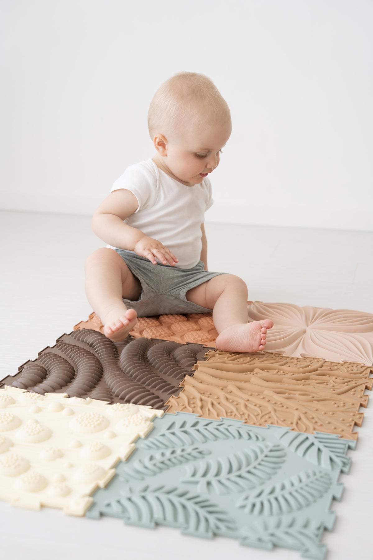 Sense2Play Puzzelmat Sensorisch Nature +0m 6-tegels - foto 2