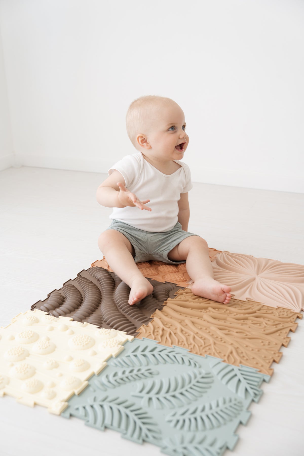 Sense2Play Puzzelmat Sensorisch Nature +0m 6-tegels - foto 3