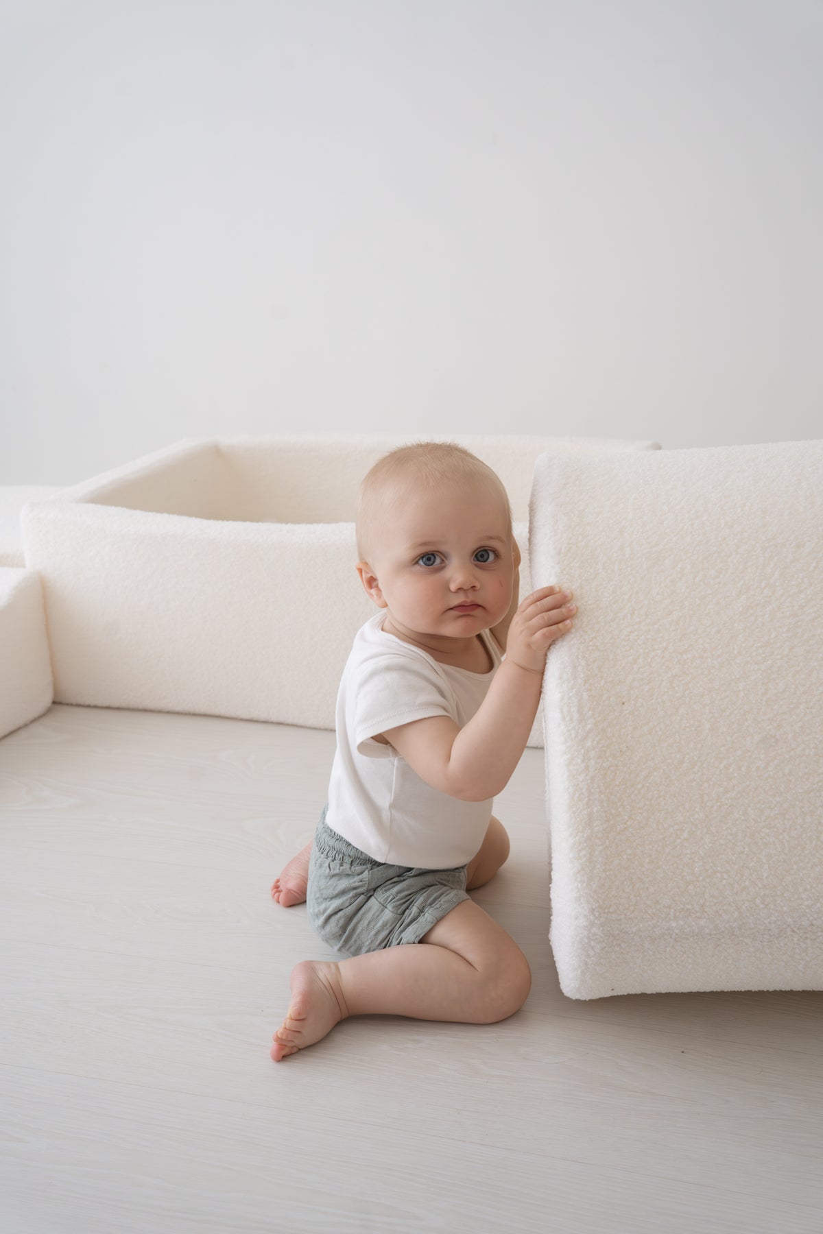 Sense2Play | Kruiprol Avonturen Foam Tunnel Bouclé Cream +12m