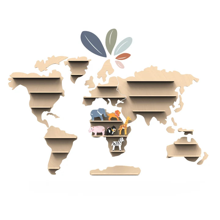Speedy Monkey | dieren van de wereld display plank incl. dieren uit afrika