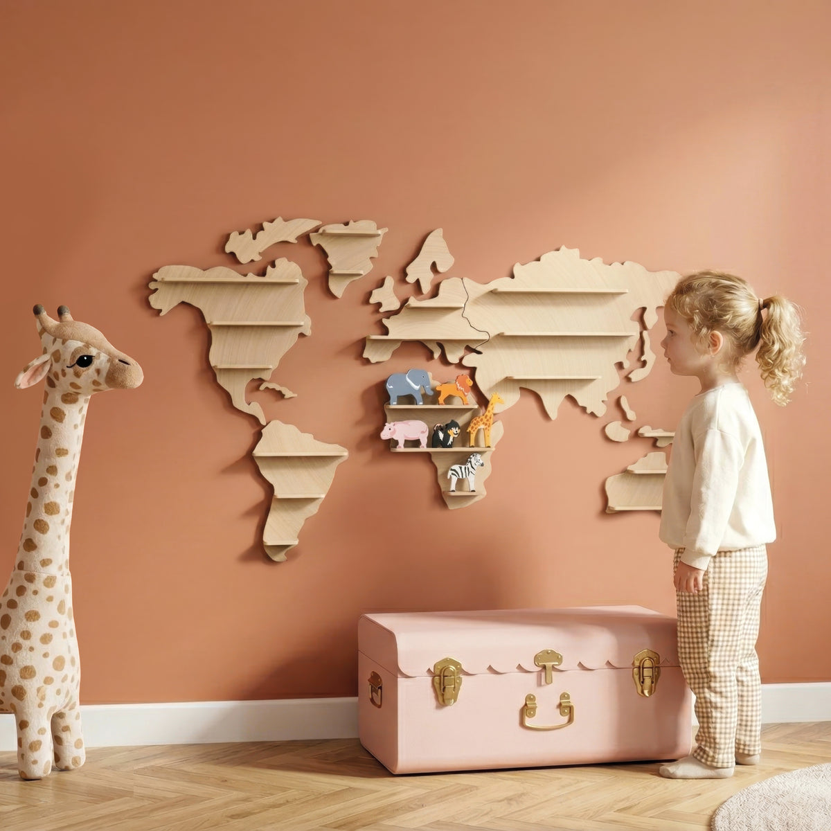 Speedy Monkey | dieren van de wereld display plank incl. dieren uit afrika