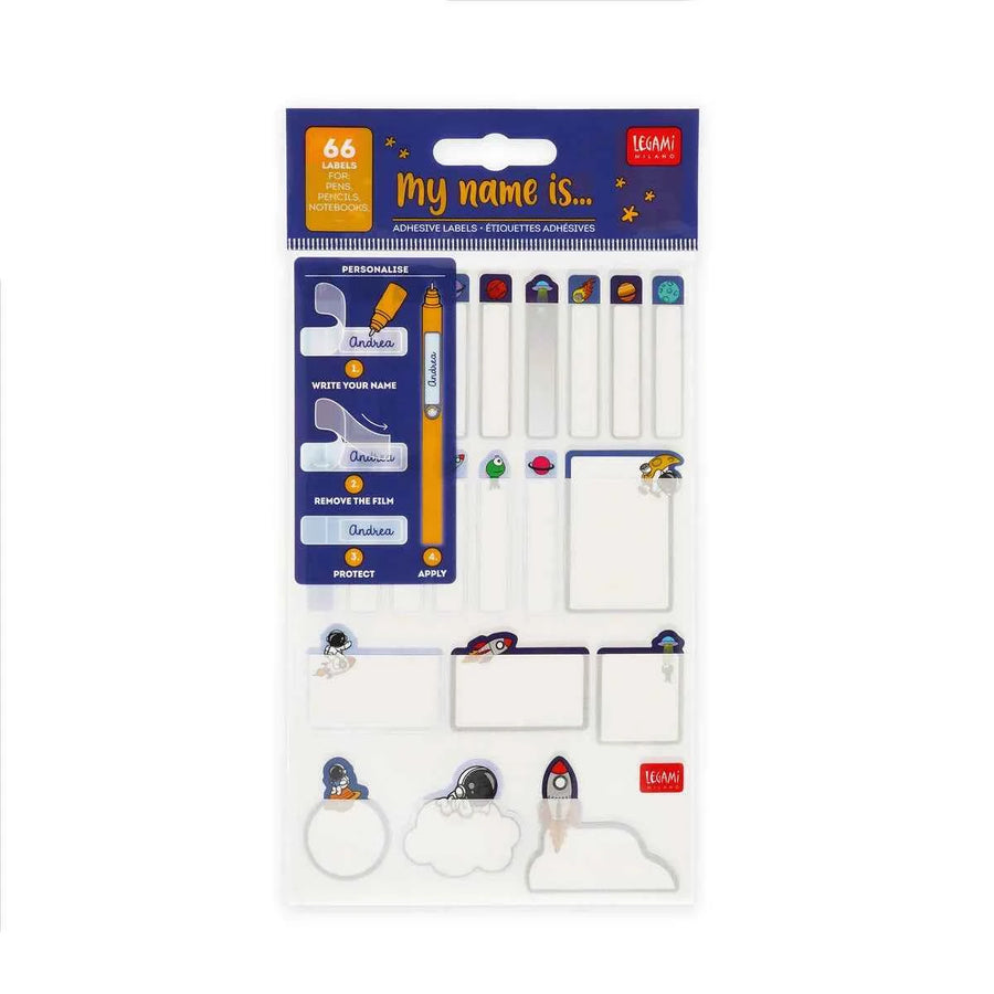 Legami | Naamstickers Space 3-pack