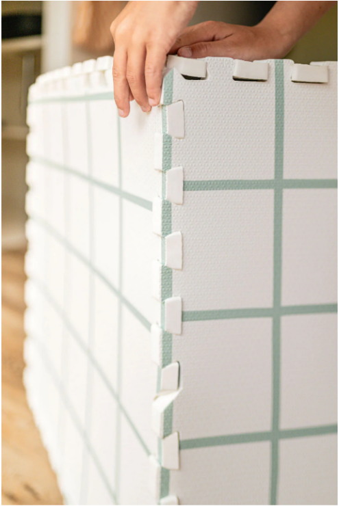 Play & Go | puzzeltapijt, opbergbox & speelhuisje - hopscotch