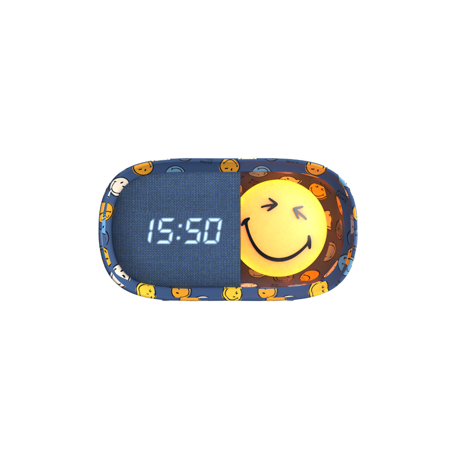 MOB | dreamy clock smiley world blue