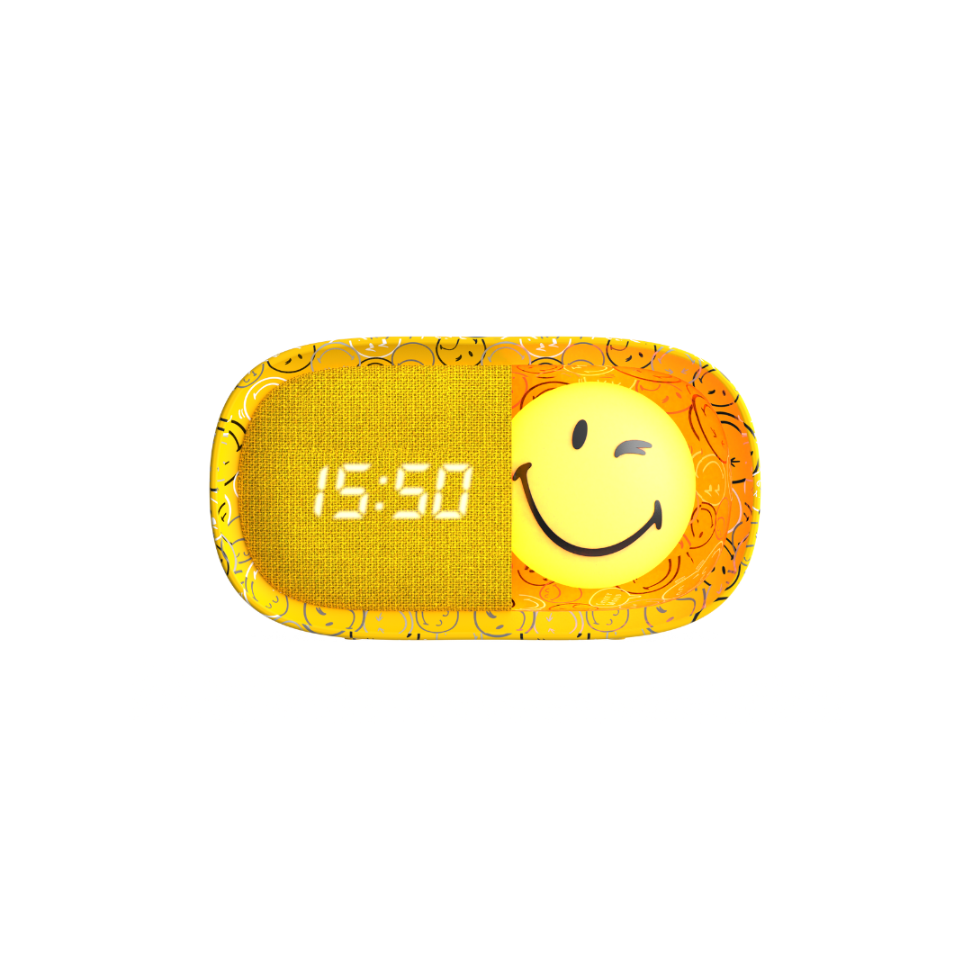 MOB | dreamy clock smiley world yellow