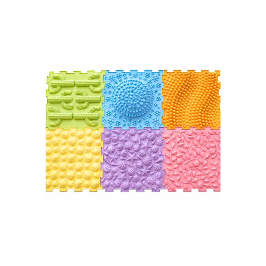 Sense2Play | Puzzelmat Sensorisch Pastels +0m 6-tegels