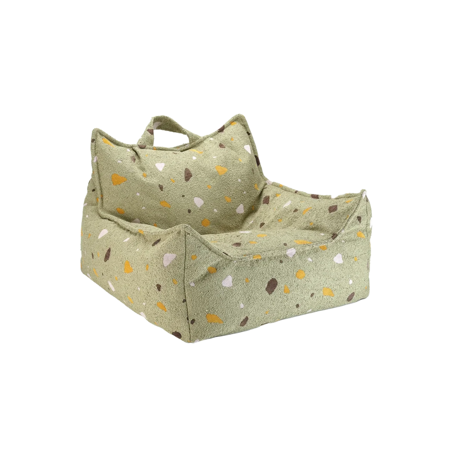 Wigiwama Zitzak Beanbag Chair Terrazzo Moss