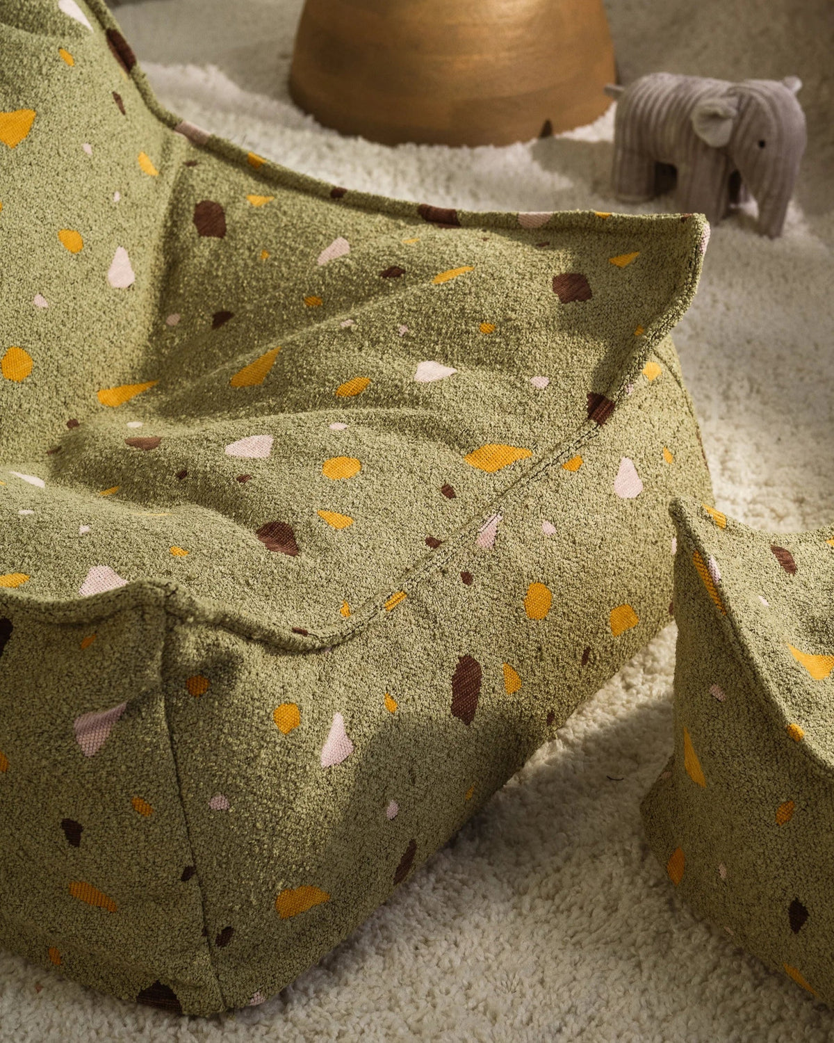 Wigiwama | Zitzak Beanbag Chair Terrazzo Moss