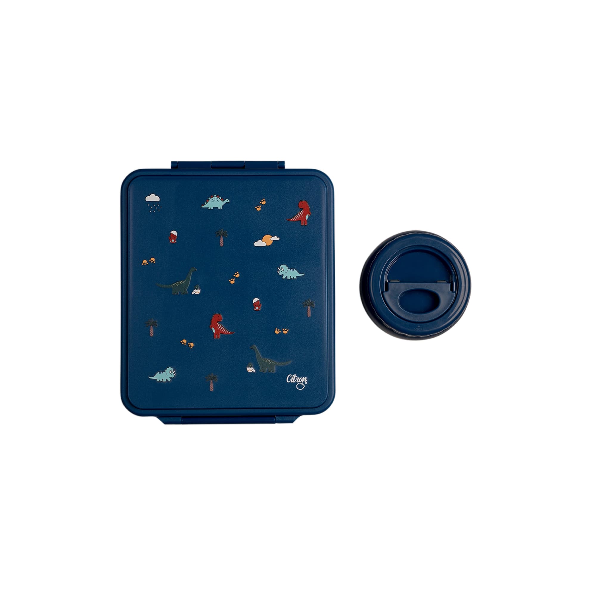 Citron | grand lunchbox blue dino