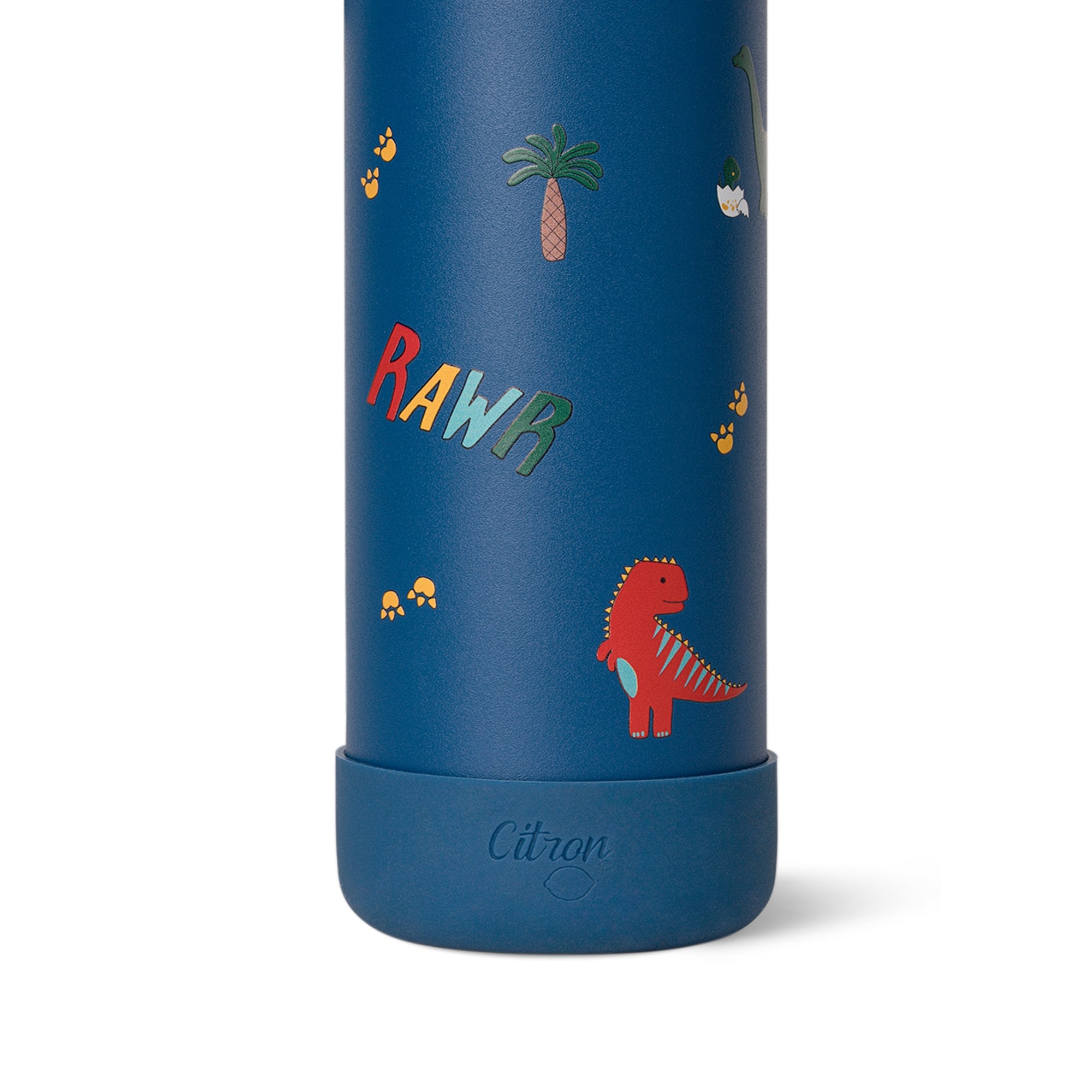 Citron | small water bottle 350ml blue dino