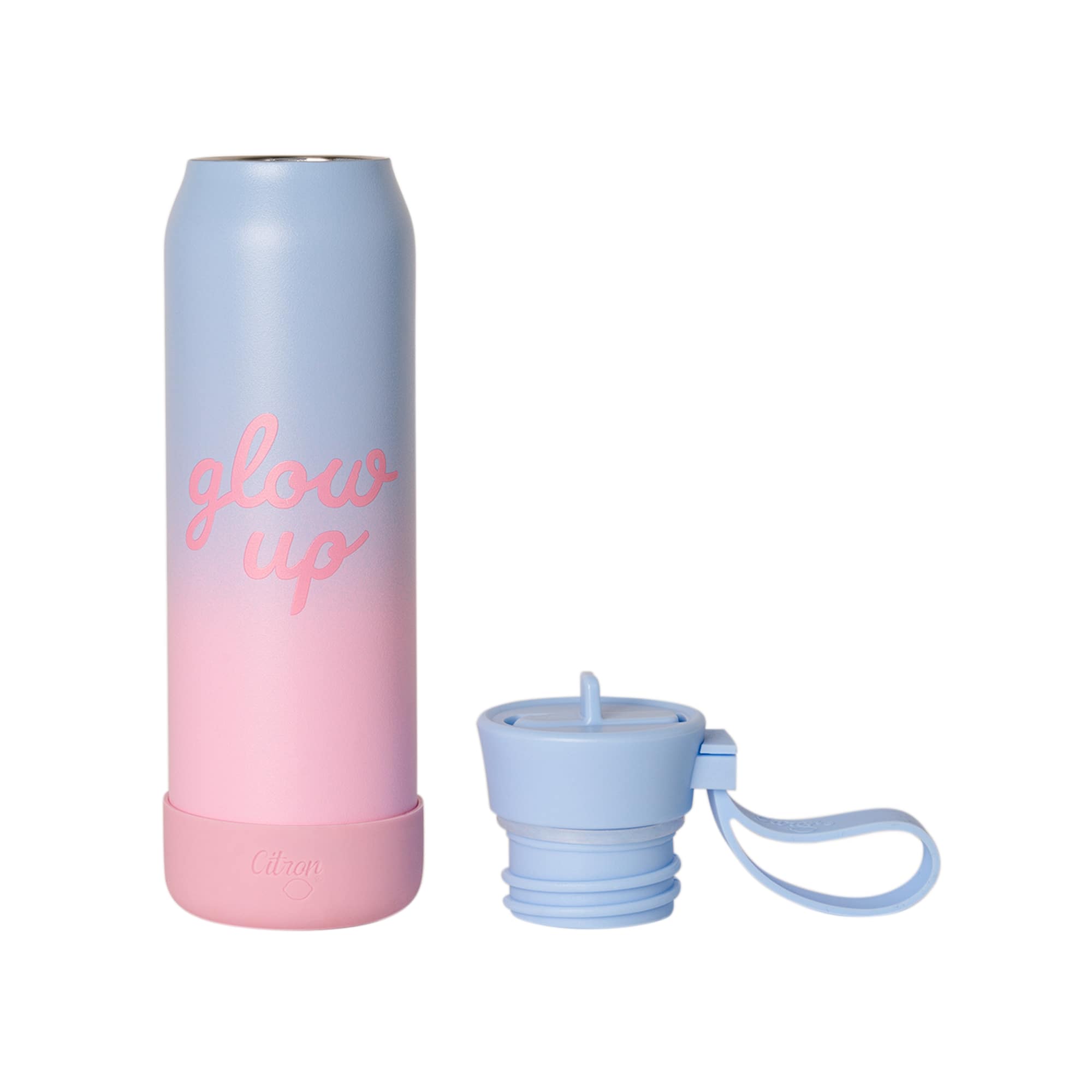 Citron | small water bottle 350ml glow up blue pink