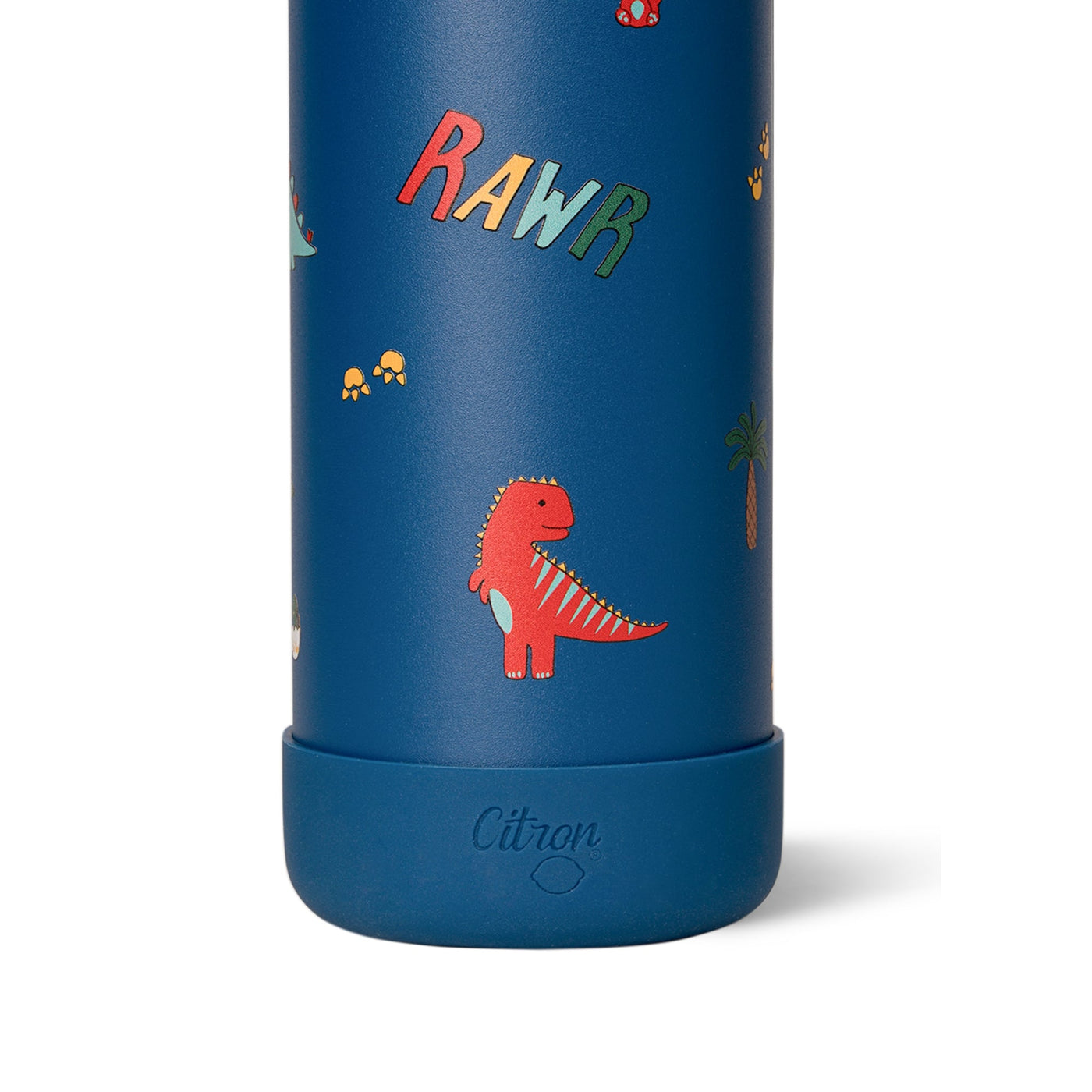 Citron | medium water bottle 500ml blue dino