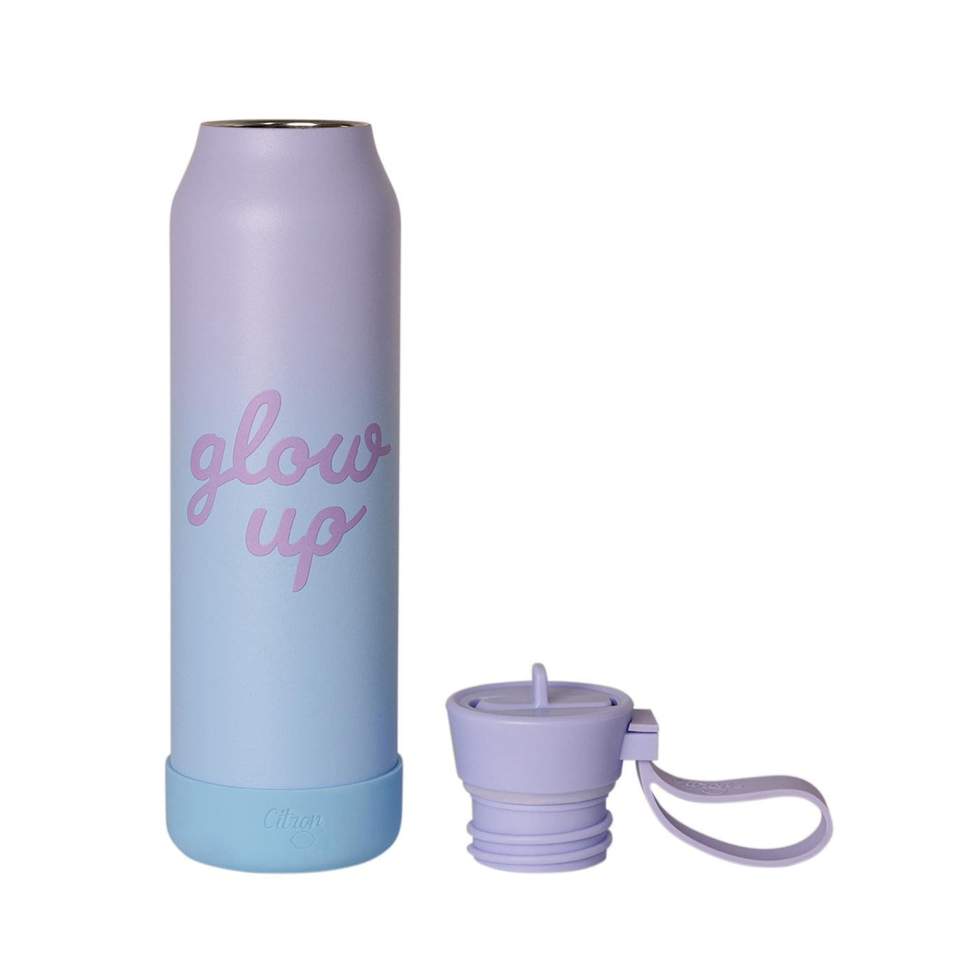 Citron | medium water bottle 500ml glow up purple blue
