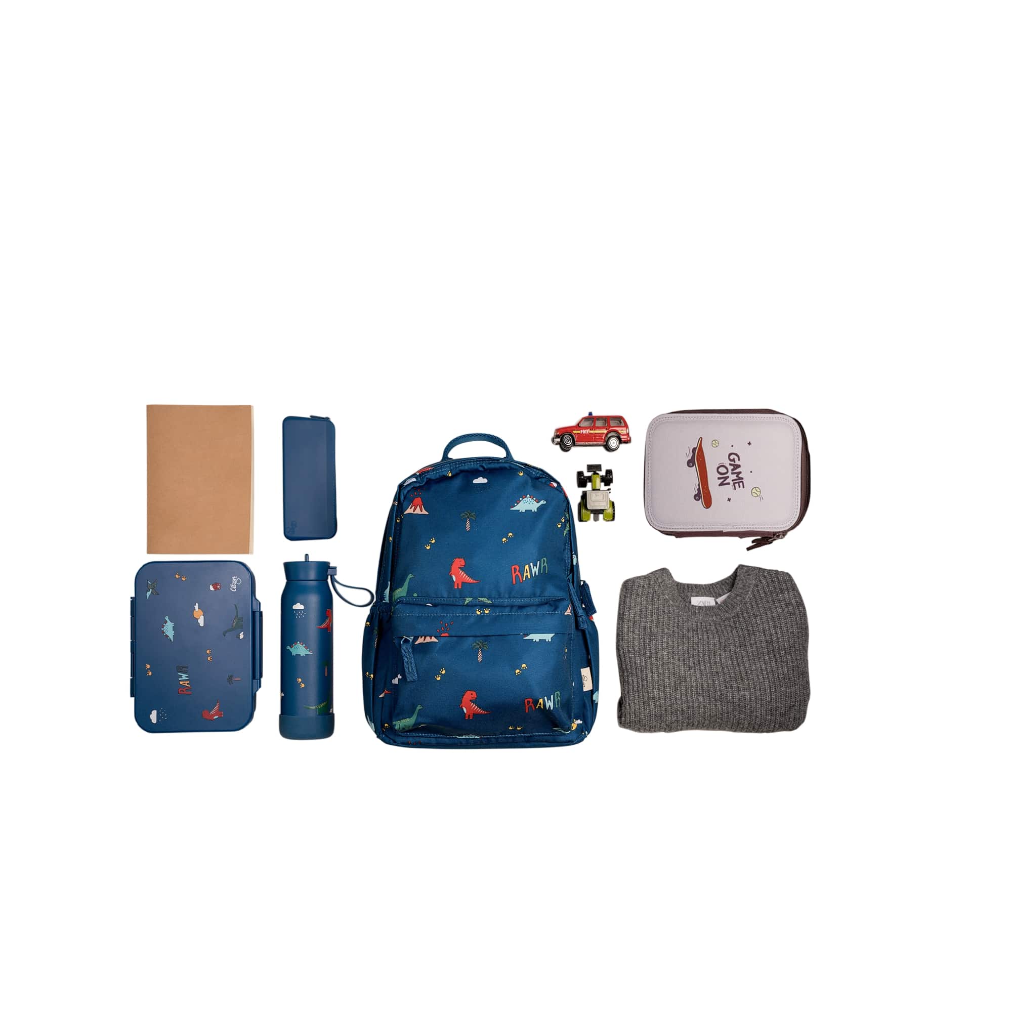 Citron | rugzak blue dino medium