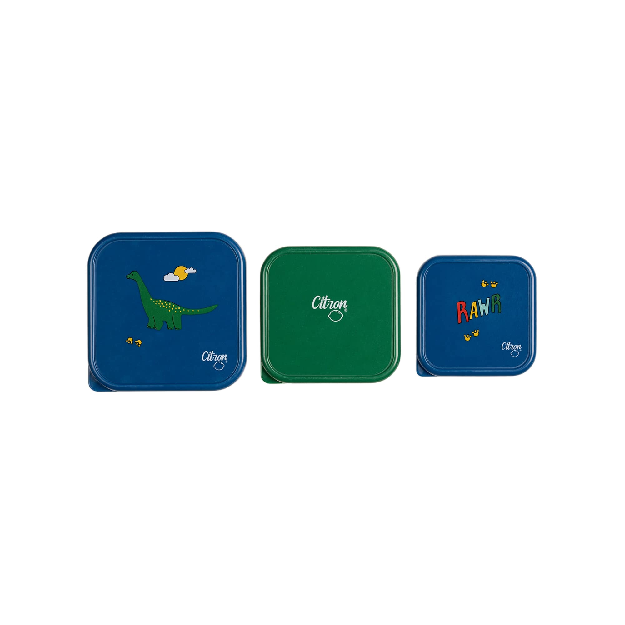Citron | rvs lunchbox blue dino