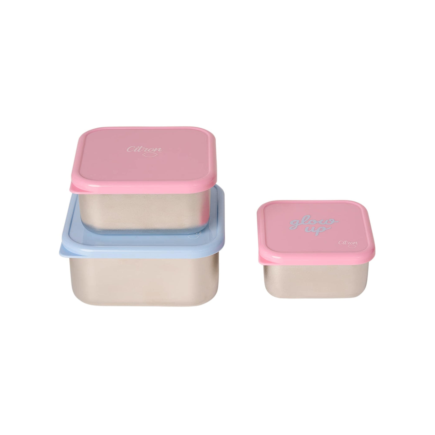 Citron | rvs lunchbox glow up blue pink
