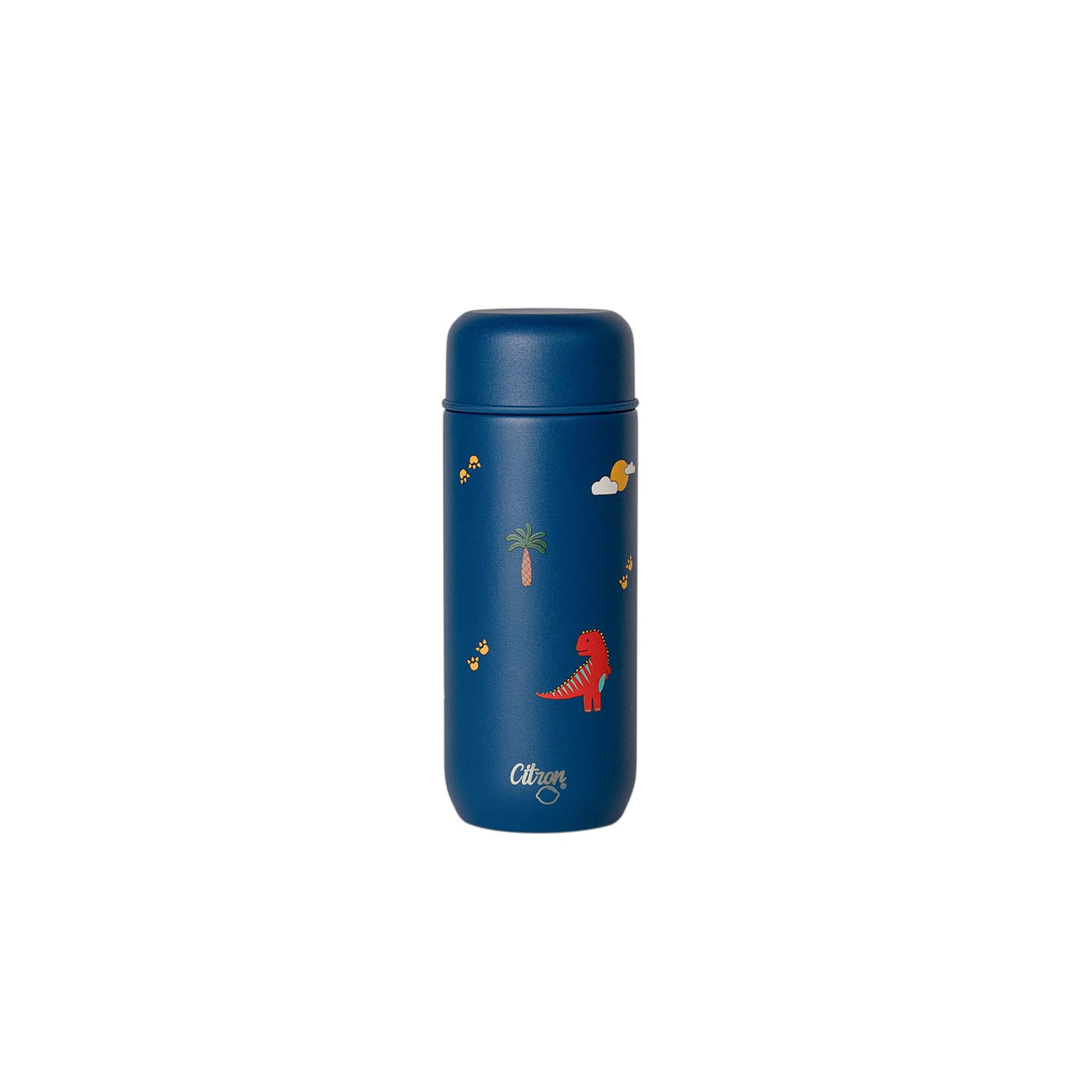 Citron | thermal baby flask blue dino