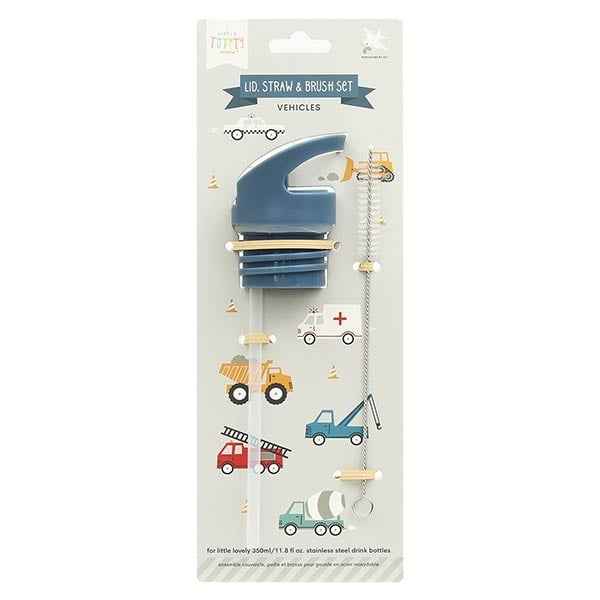Straw cap and brush set for vehicles