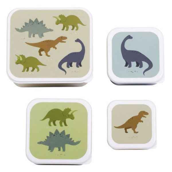 A Little Lovely Company | Lunch & Snack Box Set Dinosaurs