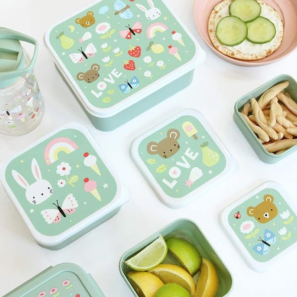 A Little Lovely Company | Lunch & Snack Box Set Joy