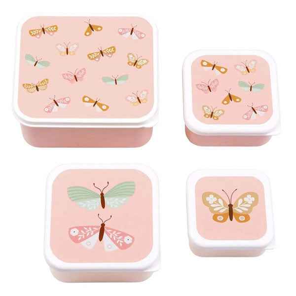 A Little Lovely Company | Lunch & Snack Box Set Vlinders