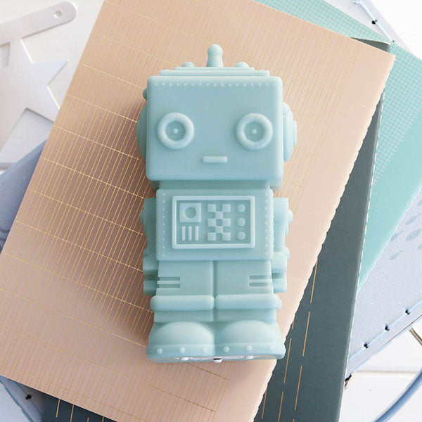 A Little Lovely Company nachtlampje Robot blauw