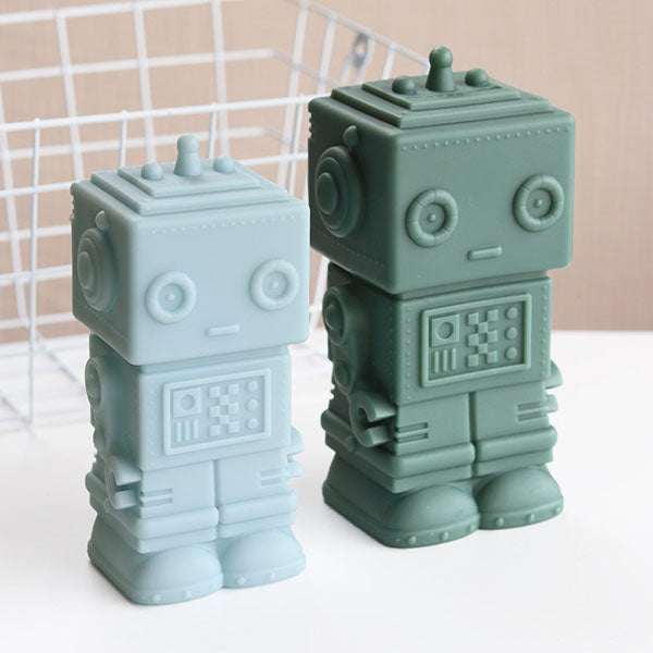 A Little Lovely Company nachtlampje Robot blauw