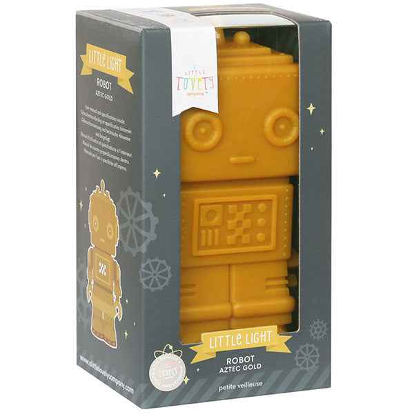 A Little Lovely Company Yellow Robot Night Light