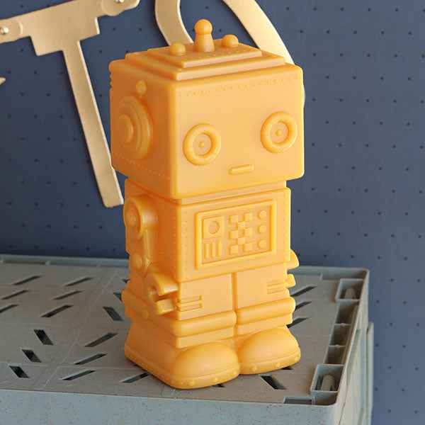 A Little Lovely Company Yellow Robot Night Light