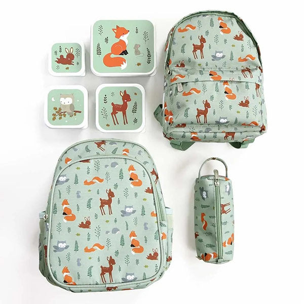A Little Lovely Company lunch & snack box set Bosvriendjes