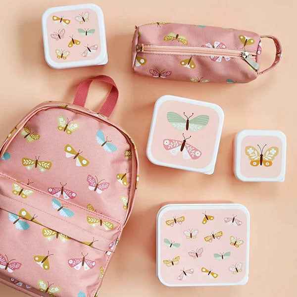 A Little Lovely Company | Lunch & Snack Box Set Vlinders
