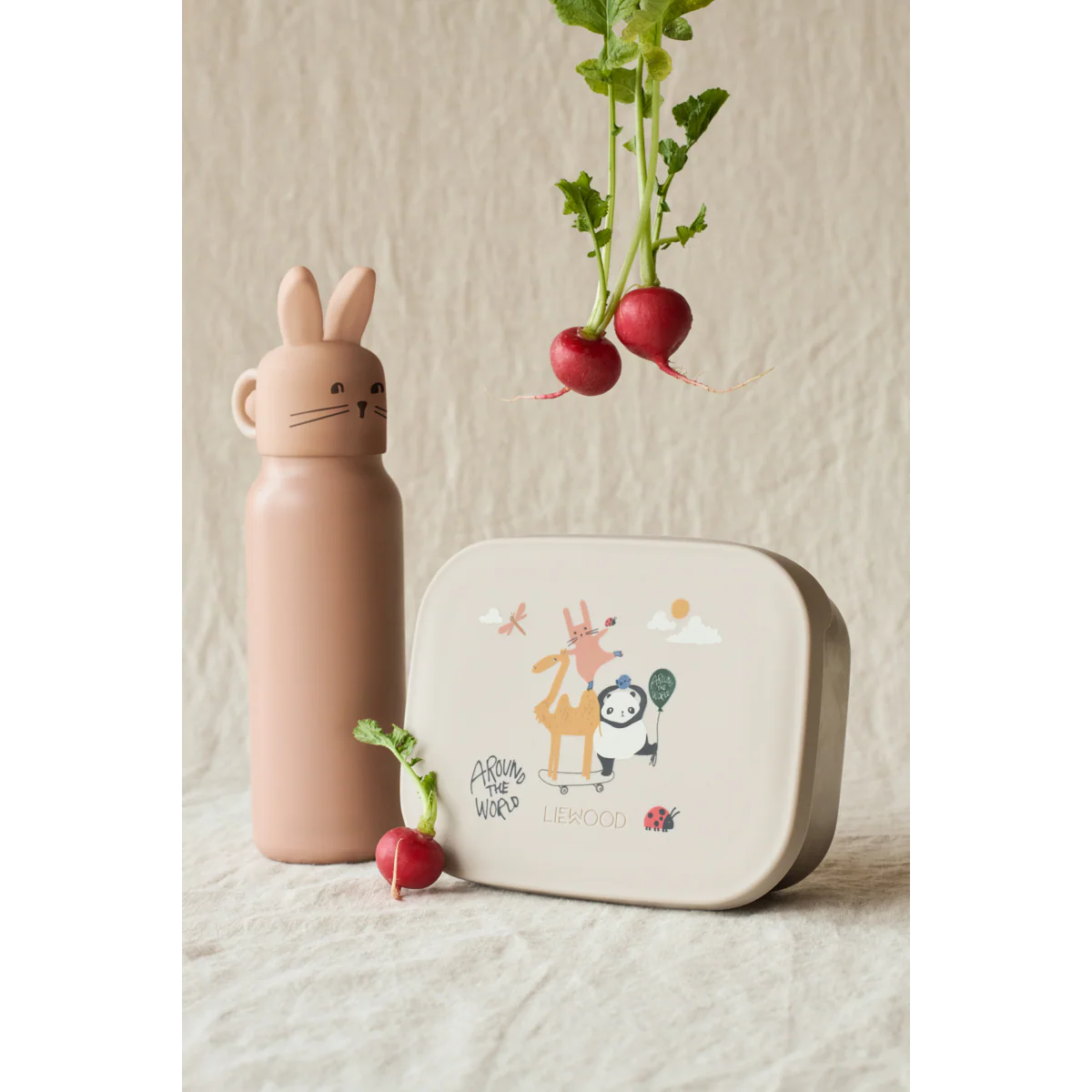 Liewood | drinkfles nils rabbit pale tuscany 350ml