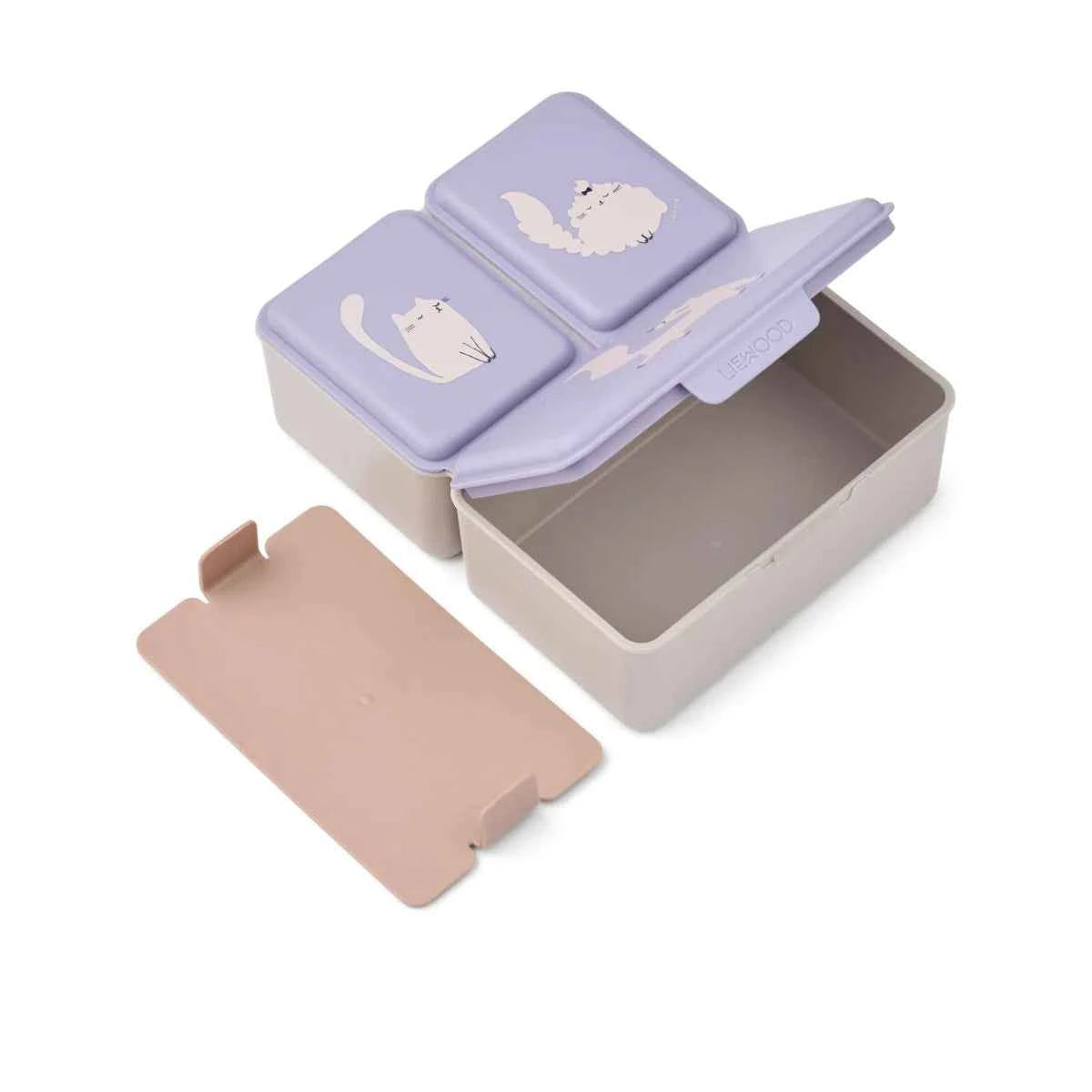 Liewood | lunchbox cat warm lilac
