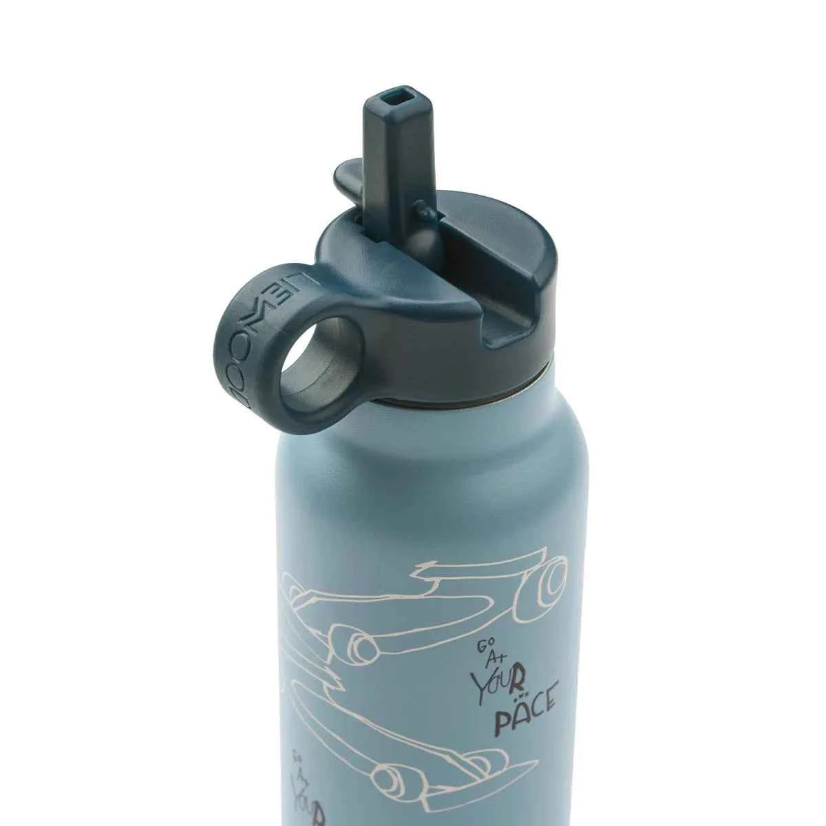 Liewood | drinkfles race cars beach blue 350ml