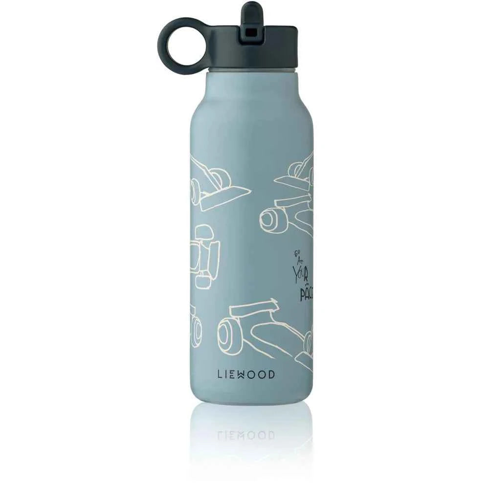 Liewood | drinkfles race cars beach blue 350ml