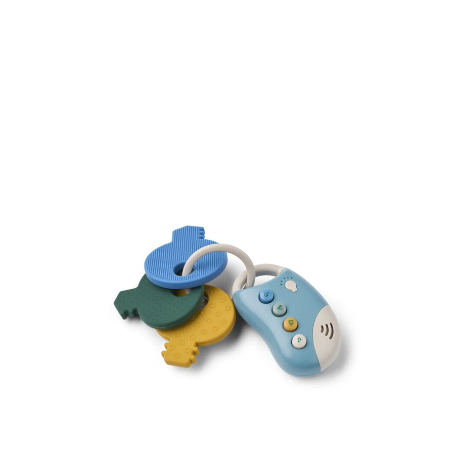 Liewood Vroom Car Keys Beach Blue Multi mix - sensorisch speelgoed
