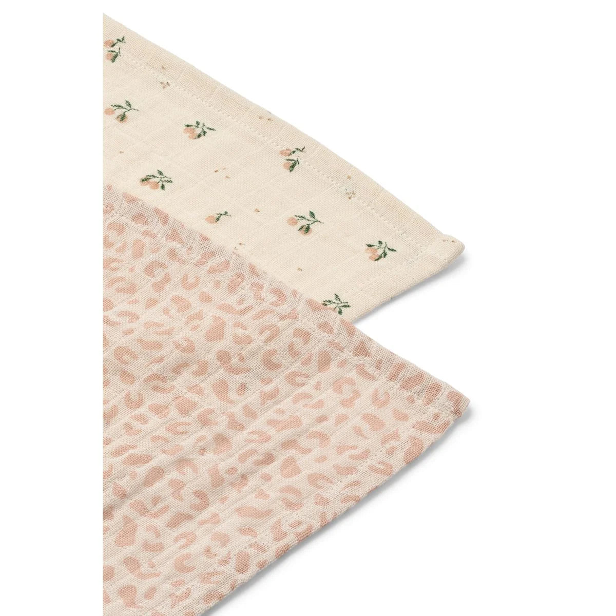 Liewood | Lewis Muslin Cloth 2-Pack Mini leo / Mini peach Mix