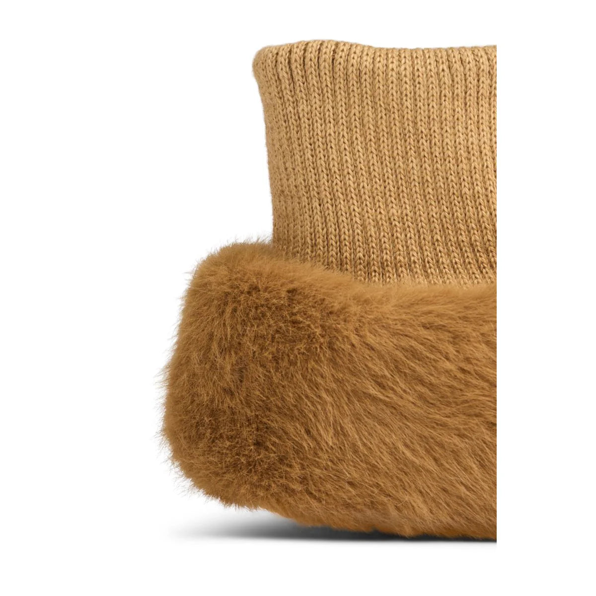 Liewood | Beth Beer Pluche Pantoffels - Golden Caramel