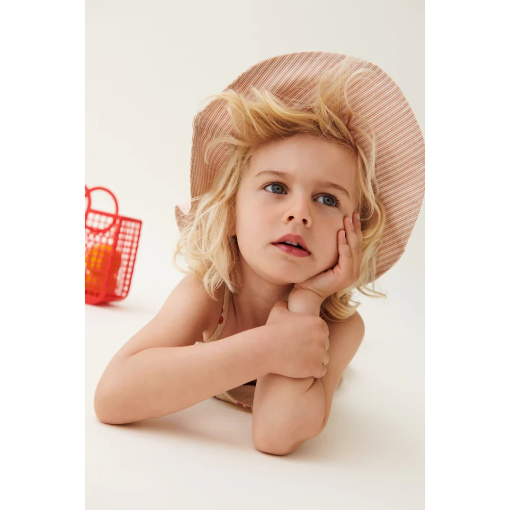 Liewood Amelia Striped Sun Hat Tuscany Rose/Creme de la creme