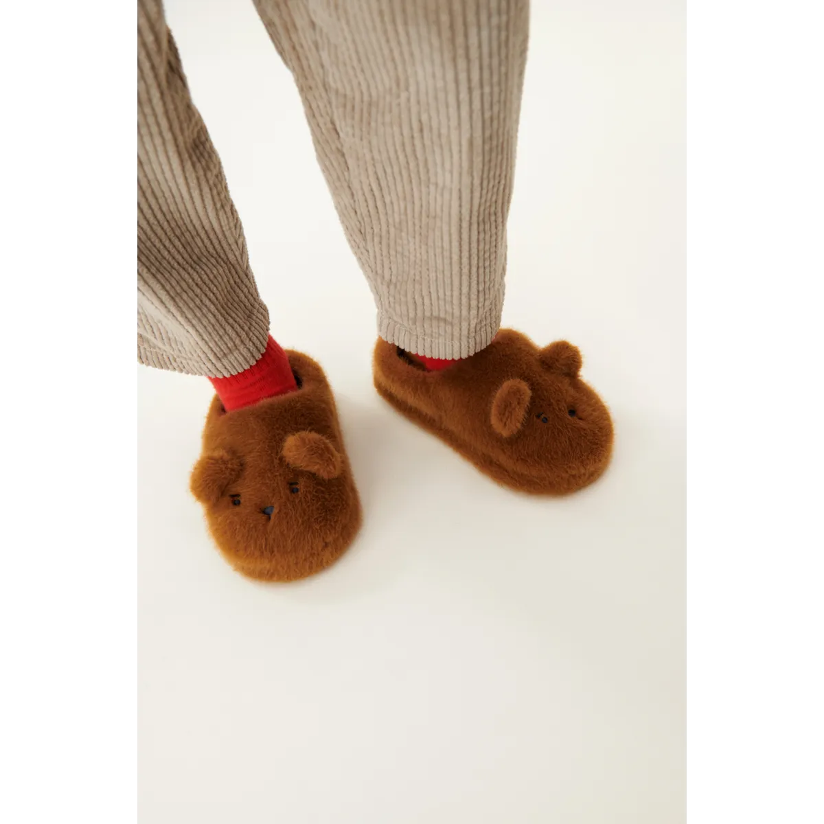 Liewood Aviaja Bear Slippers Golden Caramel